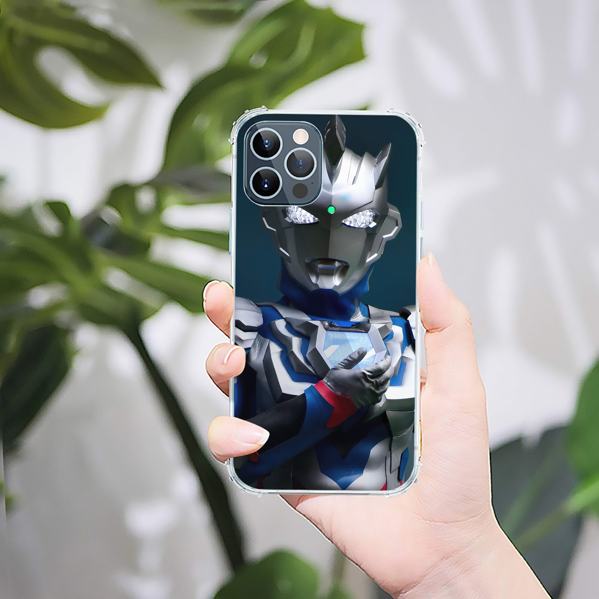 （画像用） ウルトラマン Ultraman 【iPhone 12シリーズ対応】透明スマホケース（クリアソフトケース）